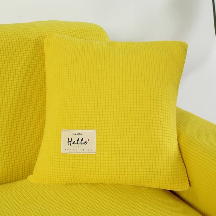 Housse de Canapé d'Angle Universelle - Jaune - Protection Optimale