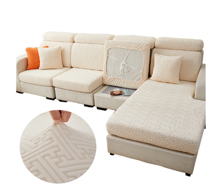 Housse de Coussin Canapé <br> Jacquard Labyrinthe