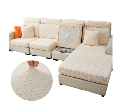 Housse de Coussin Canapé <br> Jacquard Labyrinthe