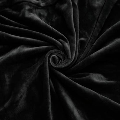 Housse de fauteuil à oreilles velours - Noire - Élégance et Protection