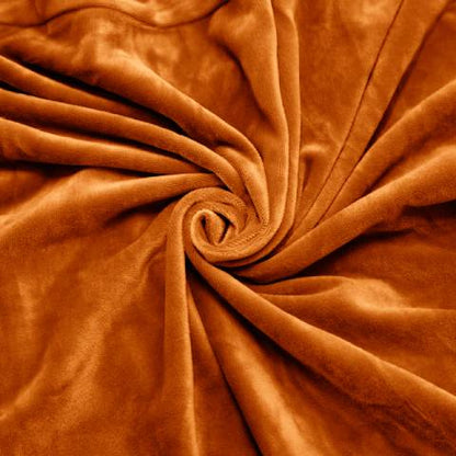 Housse de fauteuil à oreilles velours - Orange - Élégance et Protection