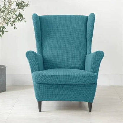 Housse de fauteuil oreiller extensible - bleu canard - Protection et style nordique