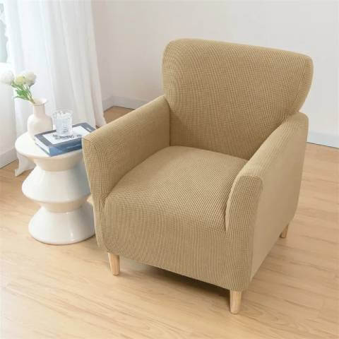 Housse de Fauteuil Crapaud Beige  - Sobriété et Protection