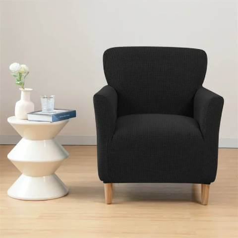 Housse de Fauteuil Crapaud Noire  - Sobriété et Protection
