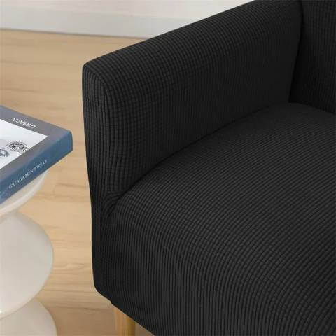 Housse de Fauteuil Crapaud Noire  - Sobriété et Protection