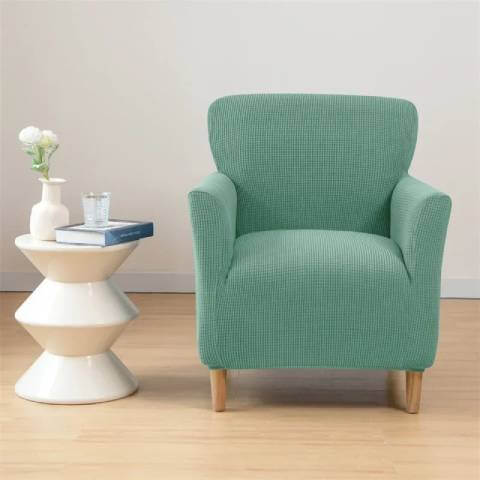 Housse de Fauteuil Crapaud Vert Menthe  - Sobriété et Protection