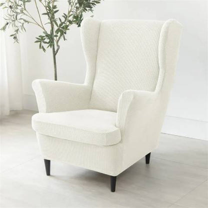 Housse de fauteuil oreiller extensible - blanc - Protection et style nordique