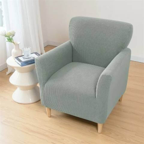 Housse de Fauteuil Crapaud Gris Clair - Sobriété et Protection