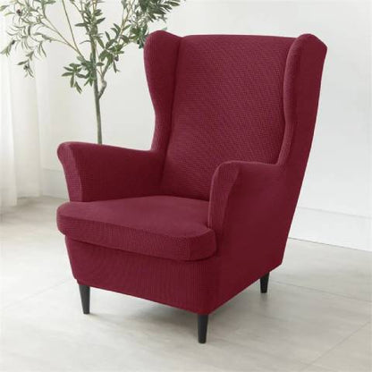 Housse de fauteuil oreiller extensible - rouge bordeaux - Protection et style nordique