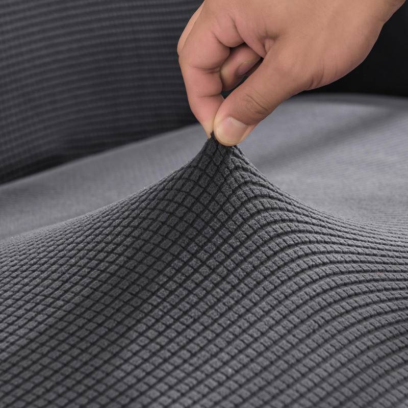 Housse pour canapé d'angle universelle gris - Protege canapé angle en polyester pour domicile