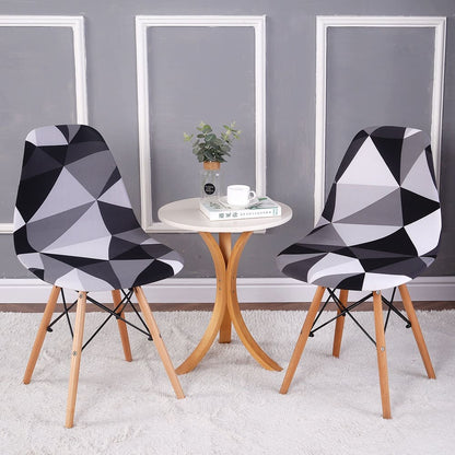Housse chaise Scandinave <br> Géométrique