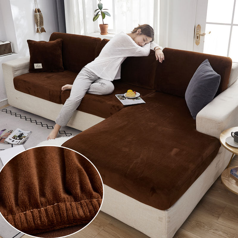 Housse de Coussin Canapé <br> Marron