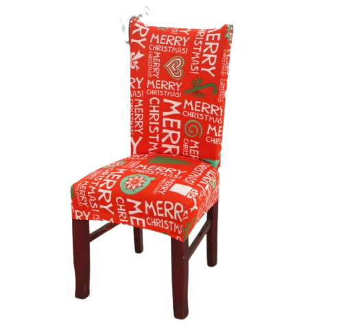 Housse de chaise <br> Merry Christmas Orange