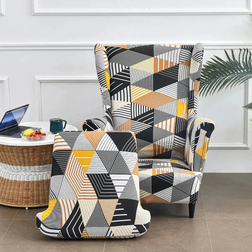 Housse de Fauteuil à Oreilles Imprimée 14
