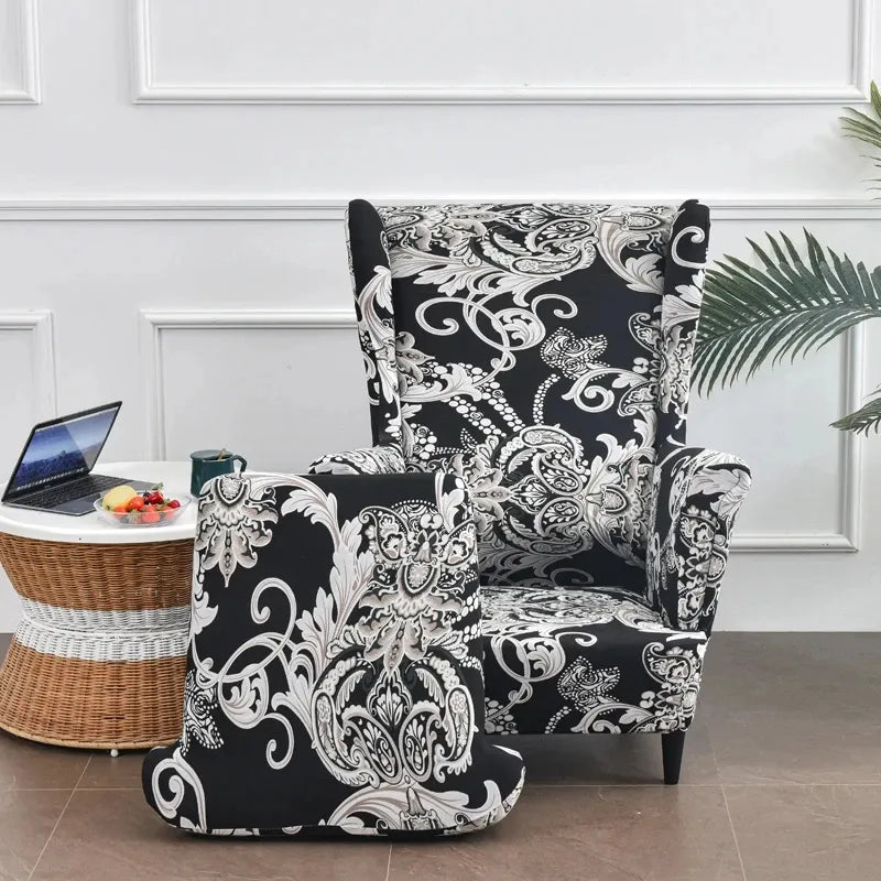 Housse de Fauteuil à Oreilles Imprimée 26