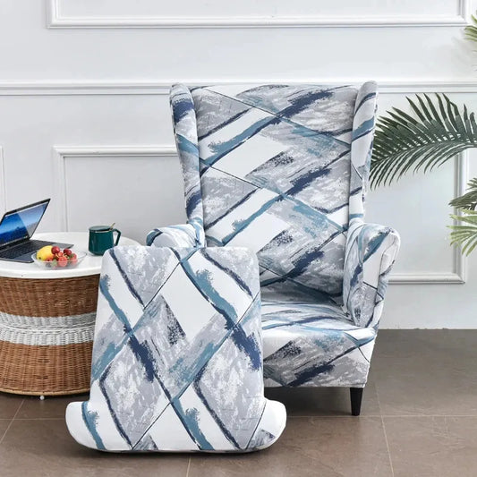 Housse de Fauteuil à Oreilles Imprimée 28