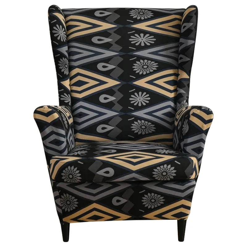 Housse de Fauteuil à Oreilles Imprimée 31