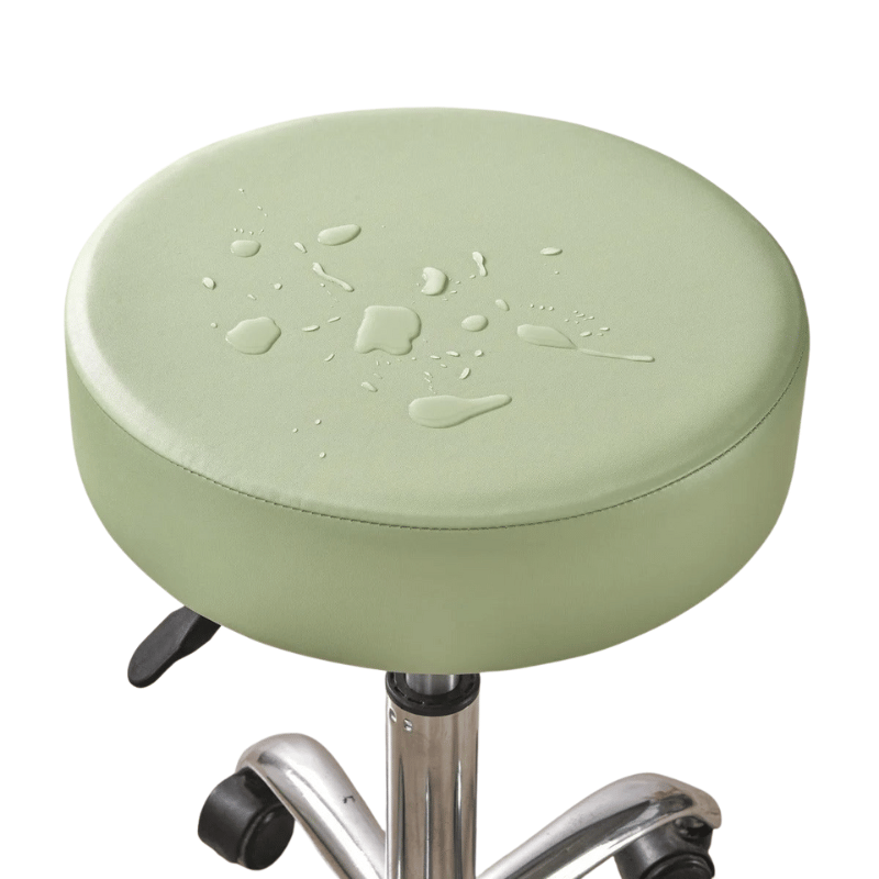 Housse Tabouret de Bar Rond - Résistant aux éclaboussures - Vert d'Eau