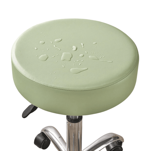 Housse Tabouret de Bar Rond - Résistant aux éclaboussures - Vert d'Eau