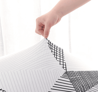 Housse Clic Clac Blanche à motifs Graphiques Gris - Moderne & Extensible