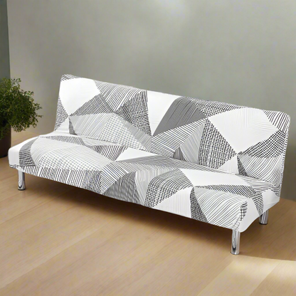 Housse Clic Clac Blanche à motifs Graphiques Gris - Moderne & Extensible