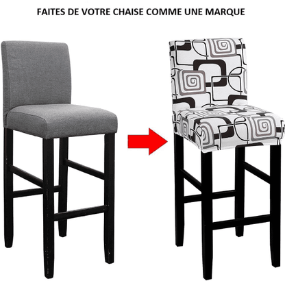 Housse Tabouret de Bar Extensible - Confort et Protection avec Style Moderne