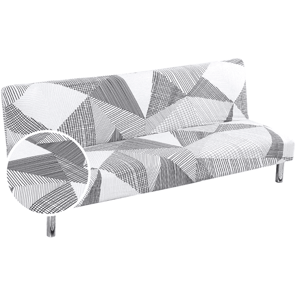Housse Clic Clac Blanche à motifs Graphiques Gris - Moderne & Extensible