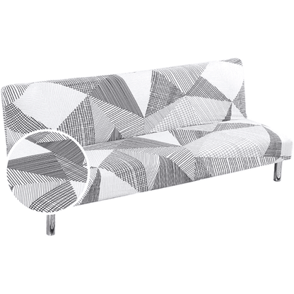 Housse Clic Clac Blanche à motifs Graphiques Gris - Moderne & Extensible