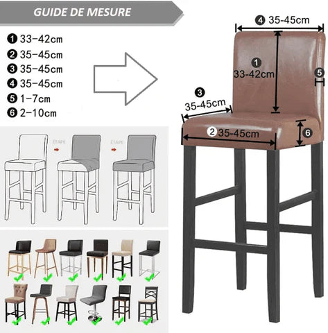 Housse Tabouret de Bar - Flora