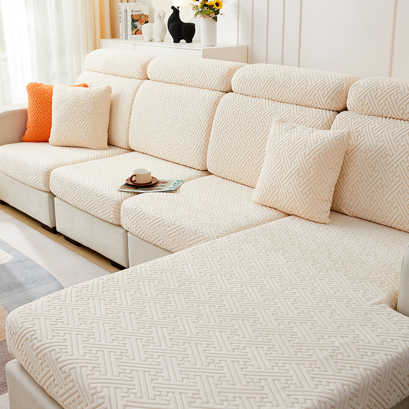 Housse de Coussin Canapé <br> Jacquard Labyrinthe