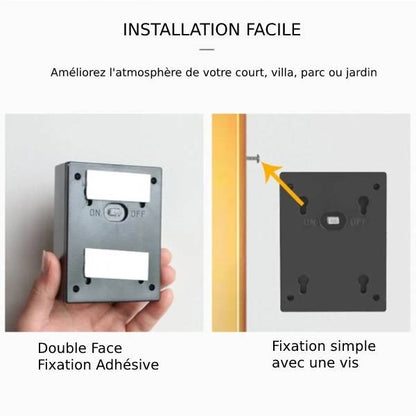 Applique solaire extérieur - Lampe solaire exterieur pour terrasse