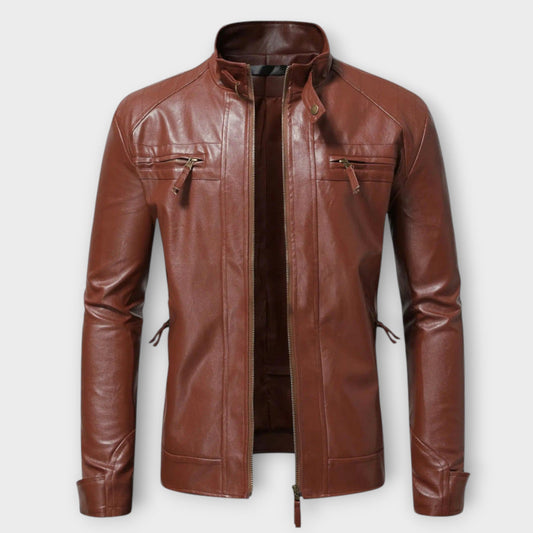 Veste en Cuir Élégante pour Homme