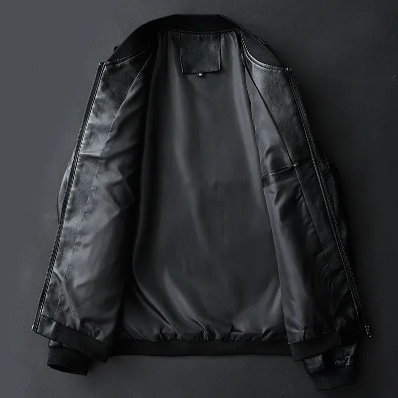 Veste en cuir motard