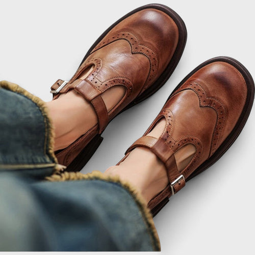 Elisa - Élégance et Confort Talon en Cuir