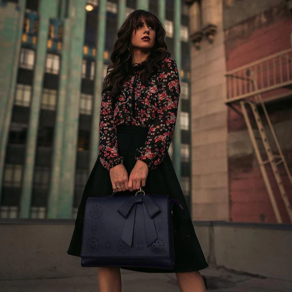 Sac à Bandoulière Élégant avec Nœud