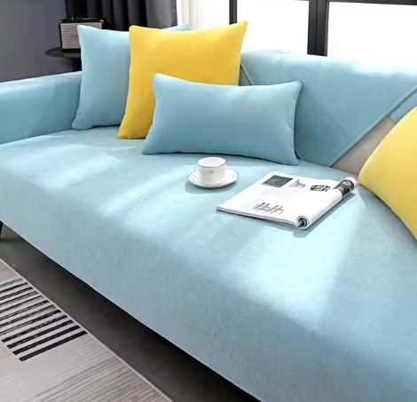 Plaid pour canapé <br> Bleu Ciel