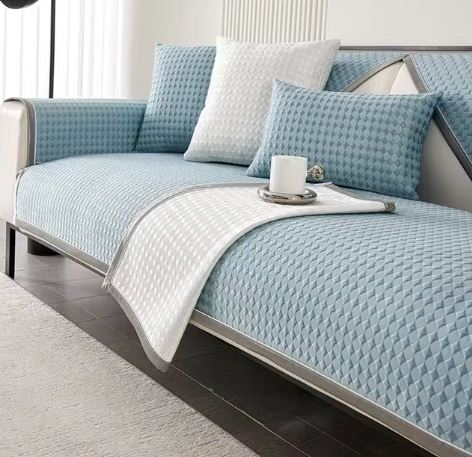 Plaid pour canapé <br> Bleu Clair
