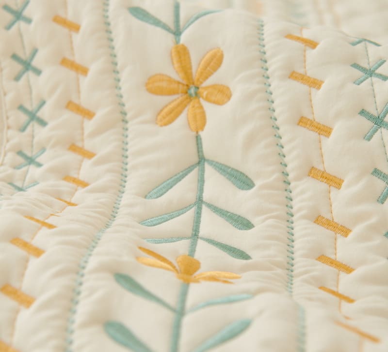 Plaid pour canapé <br> Floral