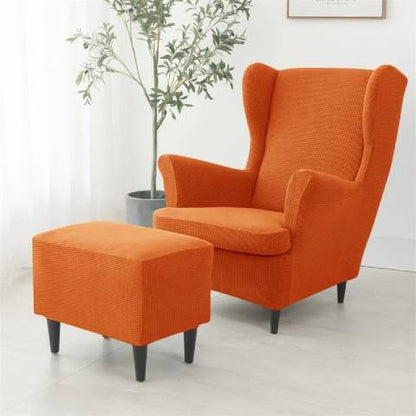 Housse de fauteuil oreiller extensible - Orange - Protection et style nordique