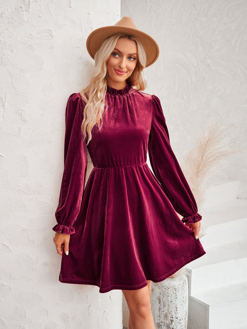 Robe Hippie d'hiver en velours