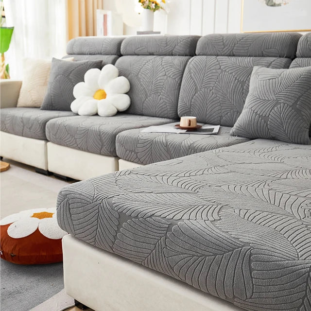 Housse Coussin Canapé - Motifs Feuilles