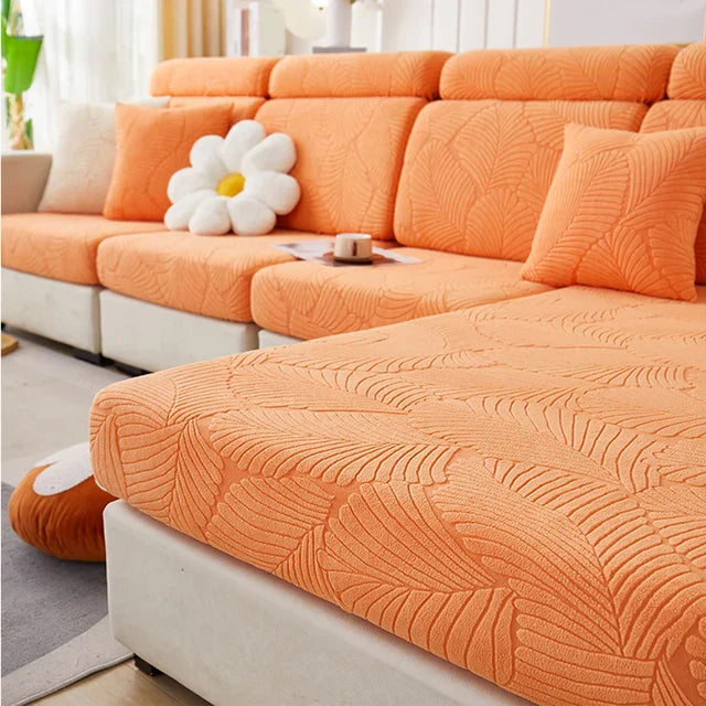 Housse Coussin Canapé - Motifs Feuilles