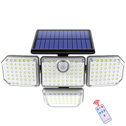 projecteur solaire avec détecteur de mouvement - éclairage extérieur solaire puissant