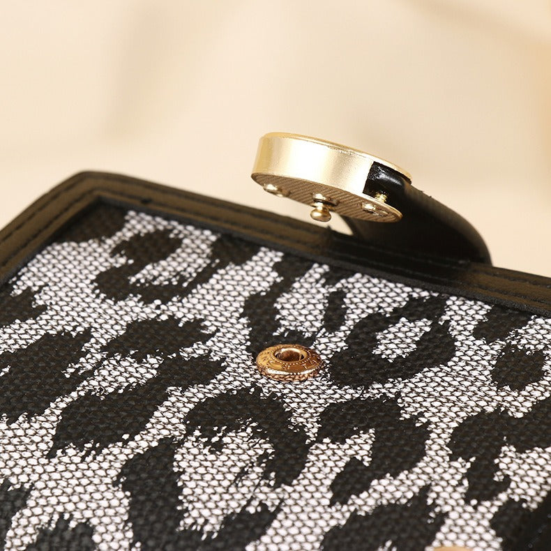 Petit portefeuille femme leopard