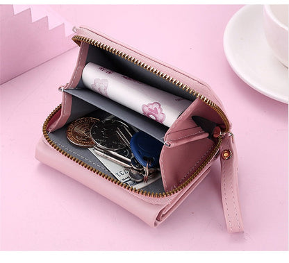 Petit portefeuille femme cœur