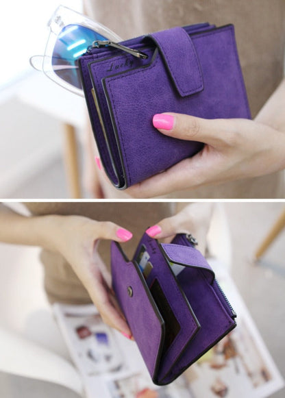 Petit portefeuille violet