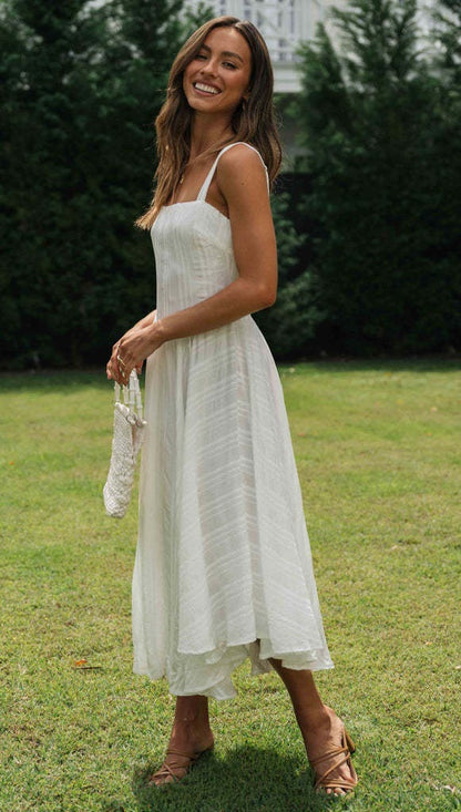 Robe hippie blanche