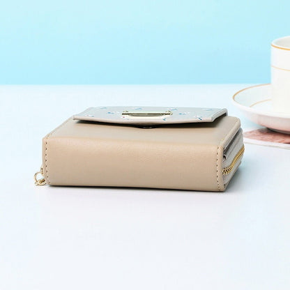 Petit portefeuille à fleurs femme