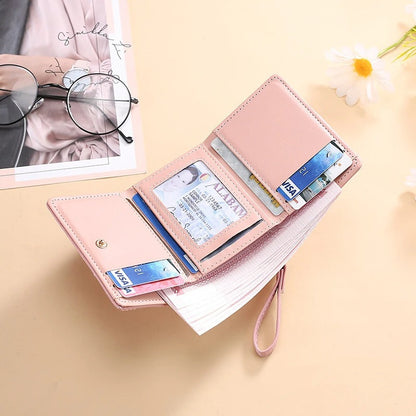 Petit portefeuille femme cœur