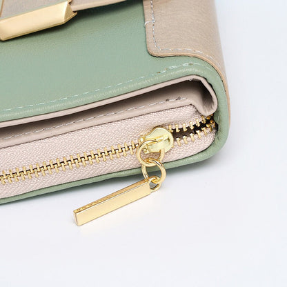 Petit portefeuille zippe femme